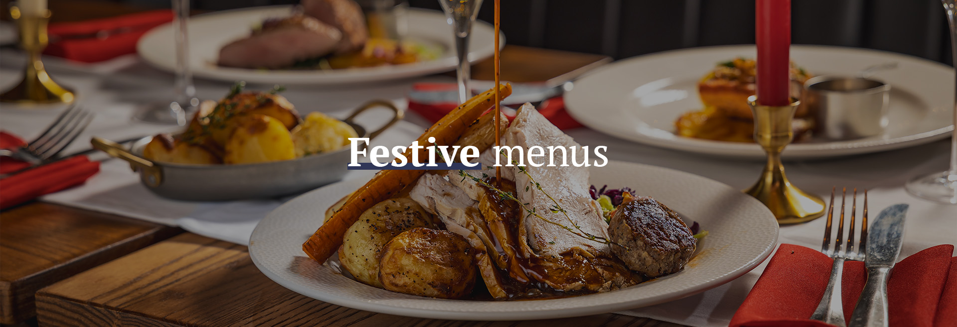 Christmas menu at The Maid Of Muswell